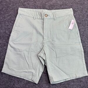New Old Navy Slim Built-In Flex Shorts Mens 30 Green 9 In Rotation NWT